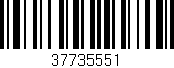 Código de barras (EAN, GTIN, SKU, ISBN): '37735551'