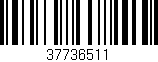 Código de barras (EAN, GTIN, SKU, ISBN): '37736511'