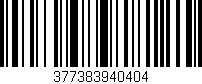 Código de barras (EAN, GTIN, SKU, ISBN): '377383940404'