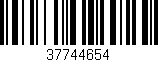 Código de barras (EAN, GTIN, SKU, ISBN): '37744654'
