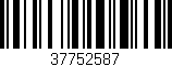 Código de barras (EAN, GTIN, SKU, ISBN): '37752587'