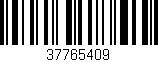 Código de barras (EAN, GTIN, SKU, ISBN): '37765409'