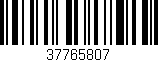 Código de barras (EAN, GTIN, SKU, ISBN): '37765807'