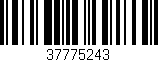 Código de barras (EAN, GTIN, SKU, ISBN): '37775243'