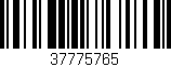Código de barras (EAN, GTIN, SKU, ISBN): '37775765'