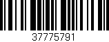 Código de barras (EAN, GTIN, SKU, ISBN): '37775791'