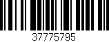 Código de barras (EAN, GTIN, SKU, ISBN): '37775795'