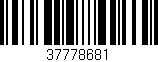 Código de barras (EAN, GTIN, SKU, ISBN): '37778681'