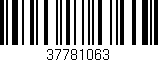 Código de barras (EAN, GTIN, SKU, ISBN): '37781063'