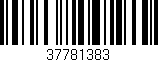 Código de barras (EAN, GTIN, SKU, ISBN): '37781383'
