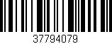 Código de barras (EAN, GTIN, SKU, ISBN): '37794079'