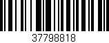 Código de barras (EAN, GTIN, SKU, ISBN): '37798818'