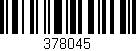 Código de barras (EAN, GTIN, SKU, ISBN): '378045'