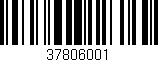 Código de barras (EAN, GTIN, SKU, ISBN): '37806001'