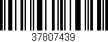 Código de barras (EAN, GTIN, SKU, ISBN): '37807439'