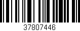 Código de barras (EAN, GTIN, SKU, ISBN): '37807446'