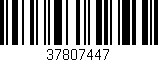 Código de barras (EAN, GTIN, SKU, ISBN): '37807447'