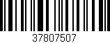 Código de barras (EAN, GTIN, SKU, ISBN): '37807507'