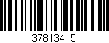 Código de barras (EAN, GTIN, SKU, ISBN): '37813415'