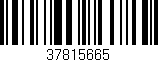 Código de barras (EAN, GTIN, SKU, ISBN): '37815665'