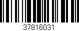 Código de barras (EAN, GTIN, SKU, ISBN): '37816031'