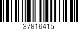Código de barras (EAN, GTIN, SKU, ISBN): '37816415'