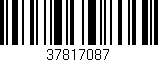 Código de barras (EAN, GTIN, SKU, ISBN): '37817087'