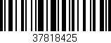 Código de barras (EAN, GTIN, SKU, ISBN): '37818425'