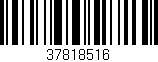 Código de barras (EAN, GTIN, SKU, ISBN): '37818516'