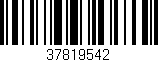 Código de barras (EAN, GTIN, SKU, ISBN): '37819542'