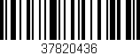 Código de barras (EAN, GTIN, SKU, ISBN): '37820436'