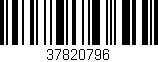 Código de barras (EAN, GTIN, SKU, ISBN): '37820796'