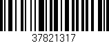 Código de barras (EAN, GTIN, SKU, ISBN): '37821317'