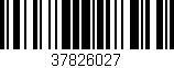 Código de barras (EAN, GTIN, SKU, ISBN): '37826027'