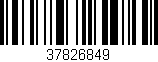 Código de barras (EAN, GTIN, SKU, ISBN): '37826849'
