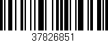 Código de barras (EAN, GTIN, SKU, ISBN): '37826851'