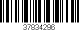 Código de barras (EAN, GTIN, SKU, ISBN): '37834296'