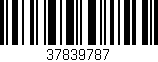 Código de barras (EAN, GTIN, SKU, ISBN): '37839787'