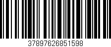 Código de barras (EAN, GTIN, SKU, ISBN): '37897626851598'