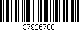 Código de barras (EAN, GTIN, SKU, ISBN): '37926788'