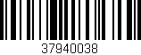 Código de barras (EAN, GTIN, SKU, ISBN): '37940038'