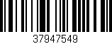 Código de barras (EAN, GTIN, SKU, ISBN): '37947549'