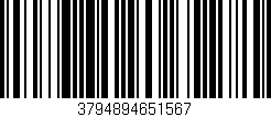 Código de barras (EAN, GTIN, SKU, ISBN): '3794894651567'