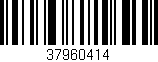 Código de barras (EAN, GTIN, SKU, ISBN): '37960414'