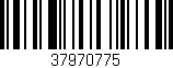 Código de barras (EAN, GTIN, SKU, ISBN): '37970775'