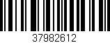 Código de barras (EAN, GTIN, SKU, ISBN): '37982612'