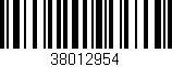 Código de barras (EAN, GTIN, SKU, ISBN): '38012954'