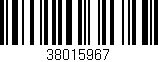 Código de barras (EAN, GTIN, SKU, ISBN): '38015967'
