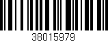 Código de barras (EAN, GTIN, SKU, ISBN): '38015979'