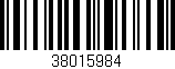 Código de barras (EAN, GTIN, SKU, ISBN): '38015984'